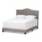 Baxton Studio Emerson Modern Light Grey Upholstered Full Size Bed 136-7445 - alternate 1